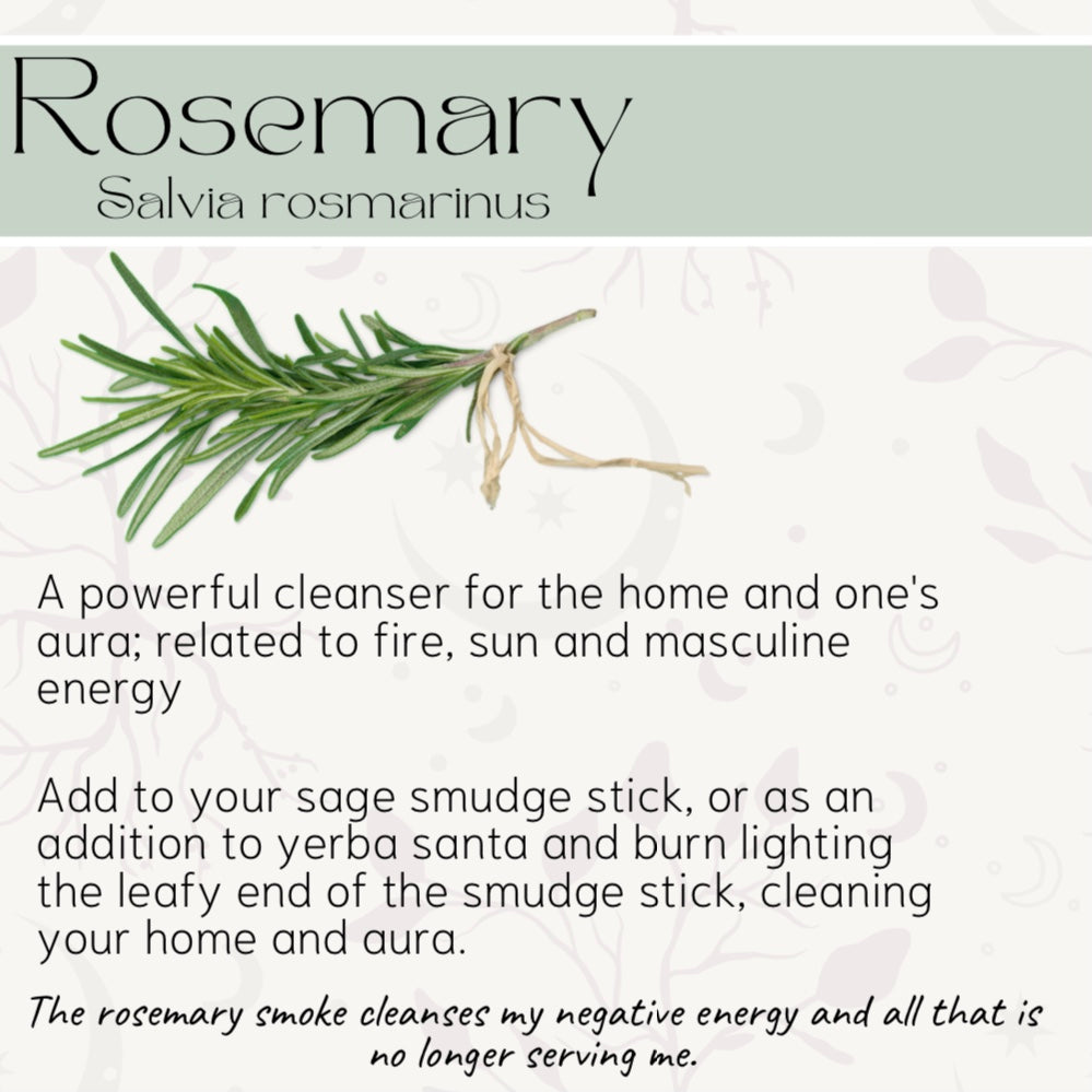 Rosemary Sage Smudge Stick| Cleansing and Clarity