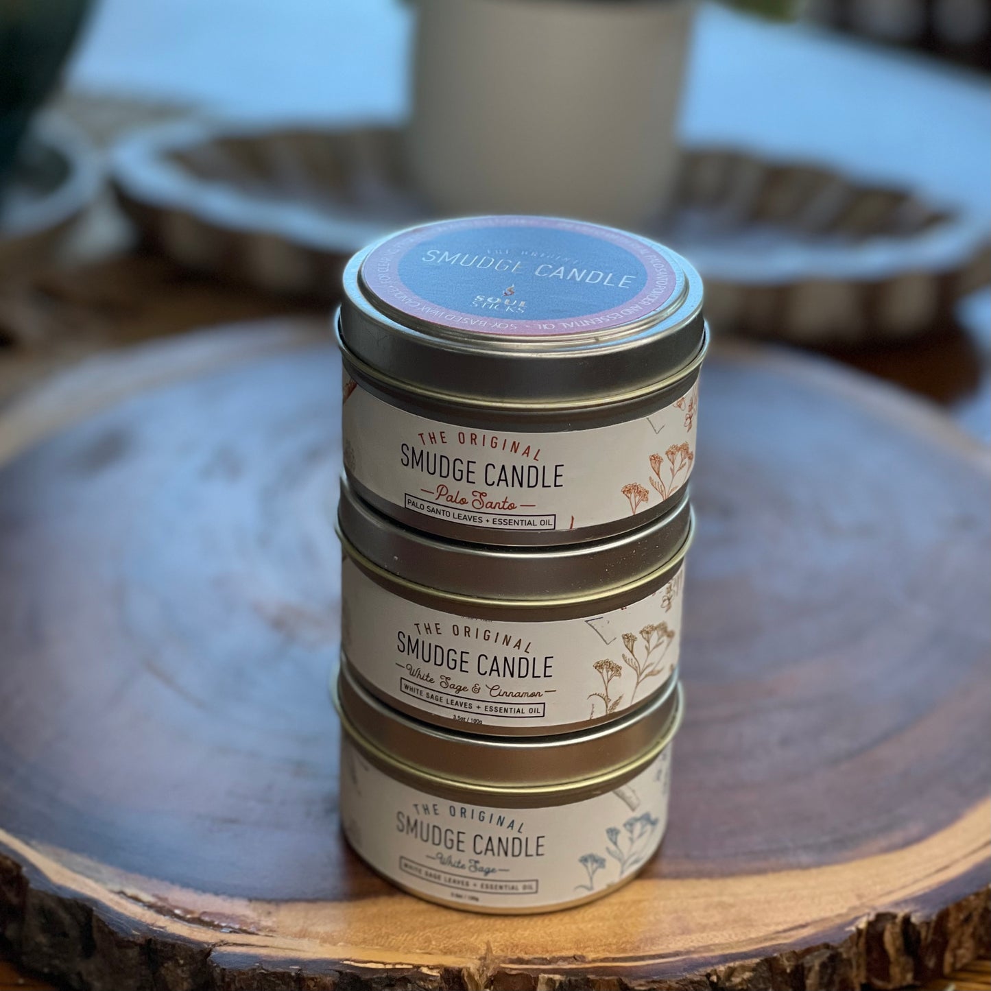 Soul Sticks The Original Smudge Tin Jar Candle| For Smudging and Cleansing