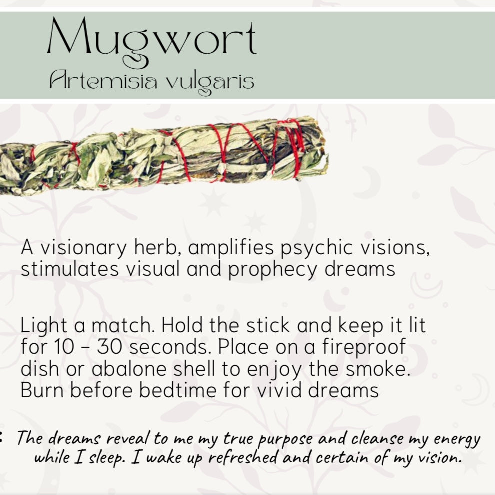 Black Sage(Mugwort) Smudge Stick| Prophetic Dreams and Protection